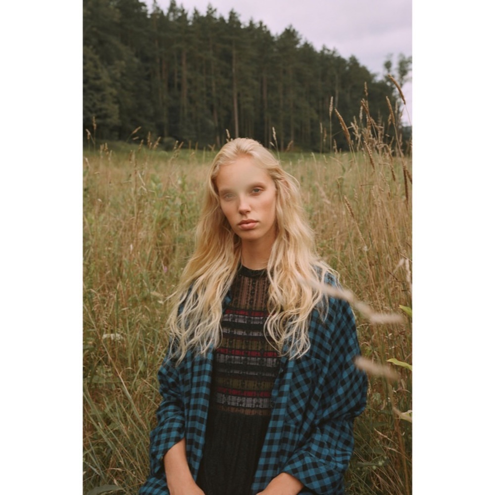 Uo Brendan Drapey Flannel Button-Down Shirt View 2